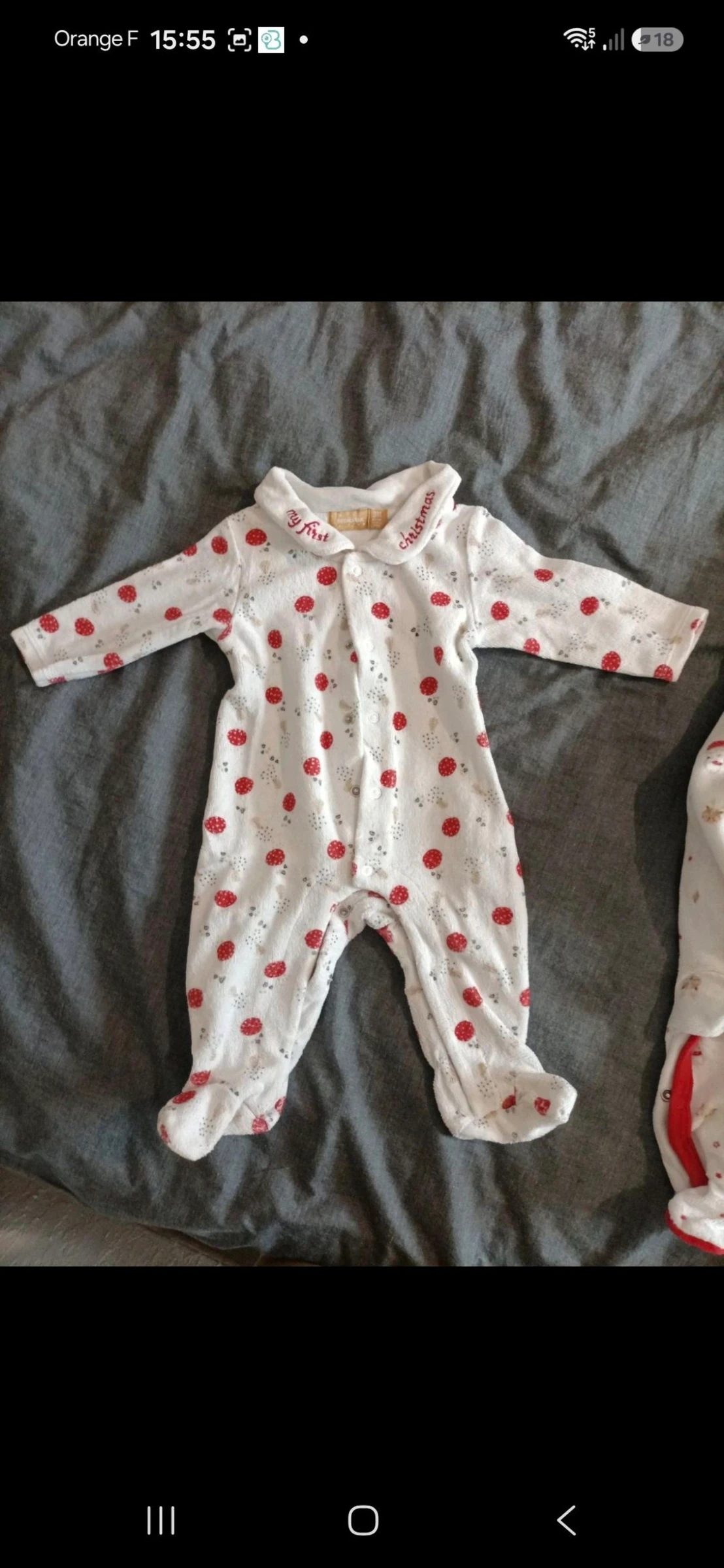 Lote de 2 pijamas de Natal para bebê de 3 meses – photo 3
